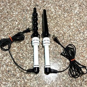 Black and White Curling Wand Set